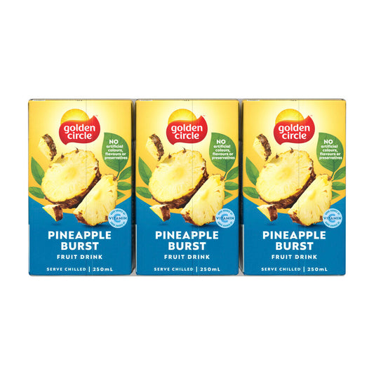 Golden Cire Fruit Drink Pineapple Burst 250ml - 6 Pack