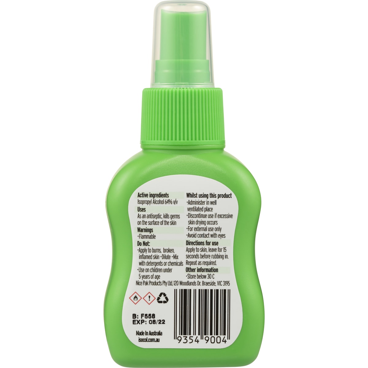 Isocol Multipurpose Anti-Bacterial Lotion Spray 75mL
