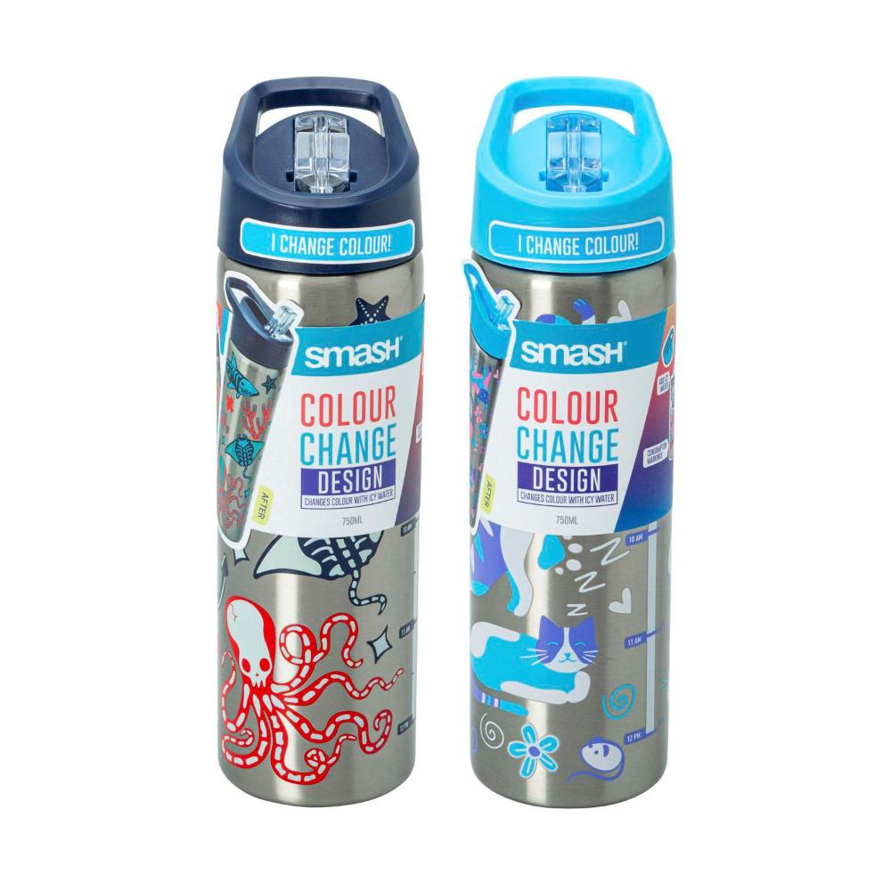 Smash Stainless Steel Colour Change Sipper - 1 Each