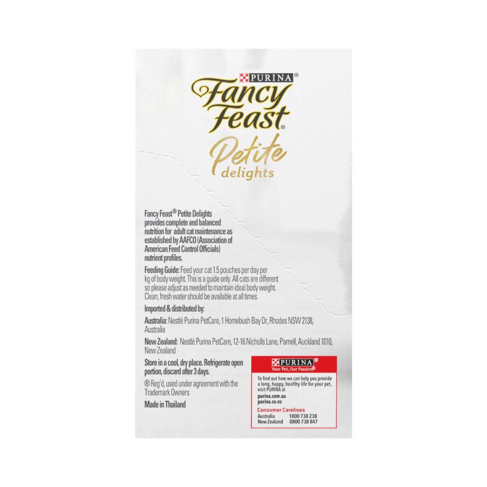 Fancy Feast Petite Delights With Grilled Chicken Tuna & Turkey Cat Food 6x50gram - 6 pack