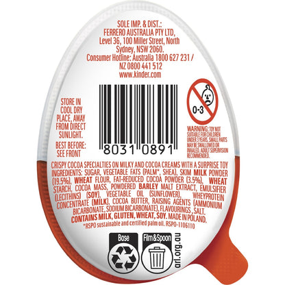 Kinder Joy Chocolate Egg Each