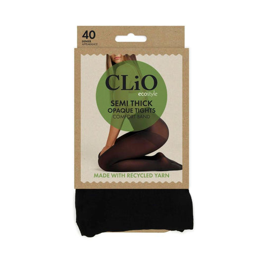 Clio Eco 40d Opque Tights Black Tall/x Tall - 1 each