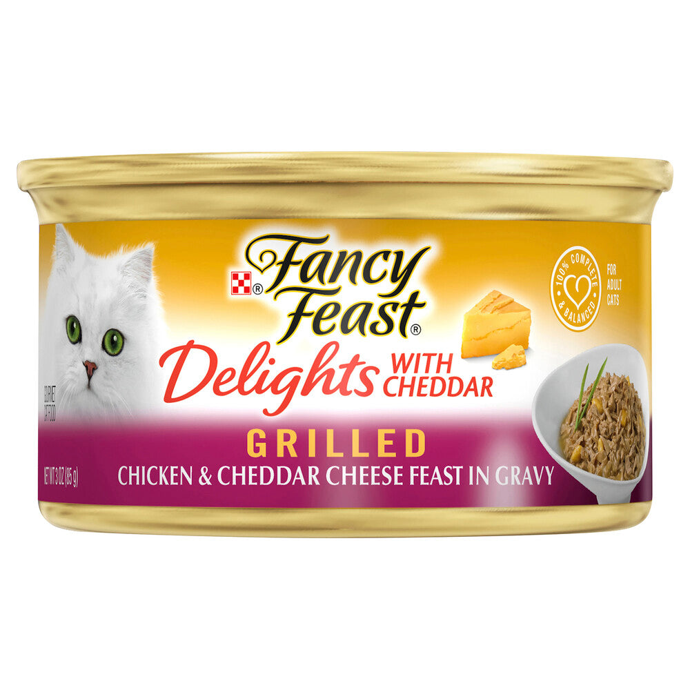 Fancy Feast Creamy Delights With Grilled Chicken & Cheddar Cheese In Gravy Cat Food - 85g