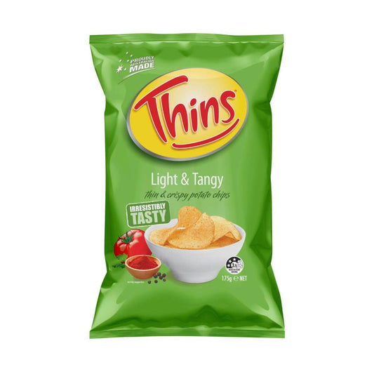 Thins Light & Tangy Potato Chips - 175g