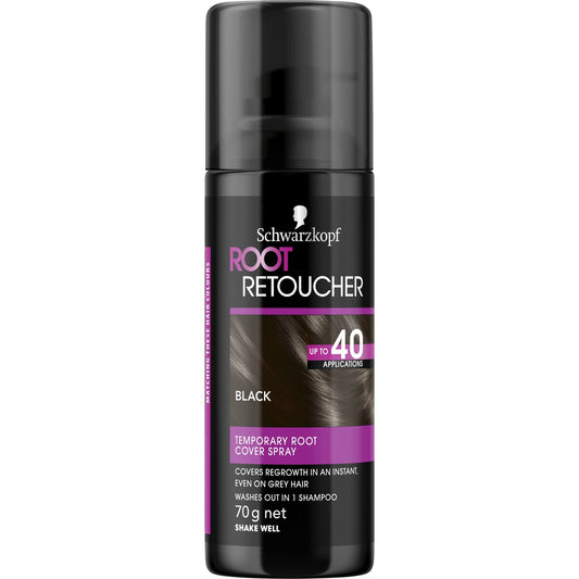 Schwarzkopf Black Root Retoucher Hair Colour Grey Cover 70g