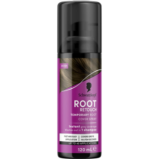 Schwarzkopf Brown Root Retoucher Hair Colour Grey Cover 120ml