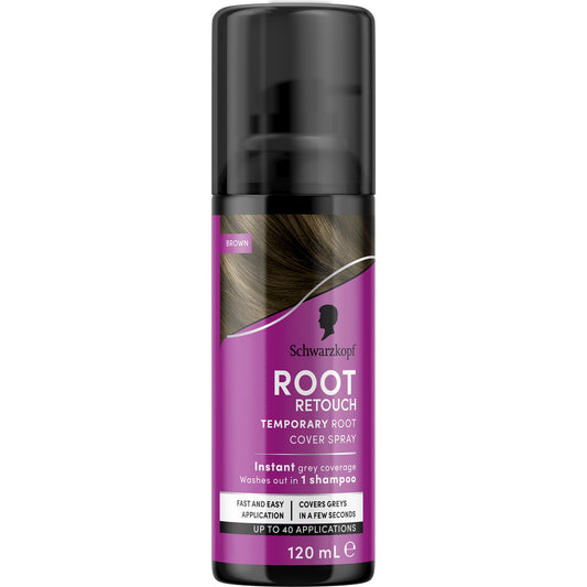 Schwarzkopf Brown Root Retoucher Hair Colour Grey Cover 70g