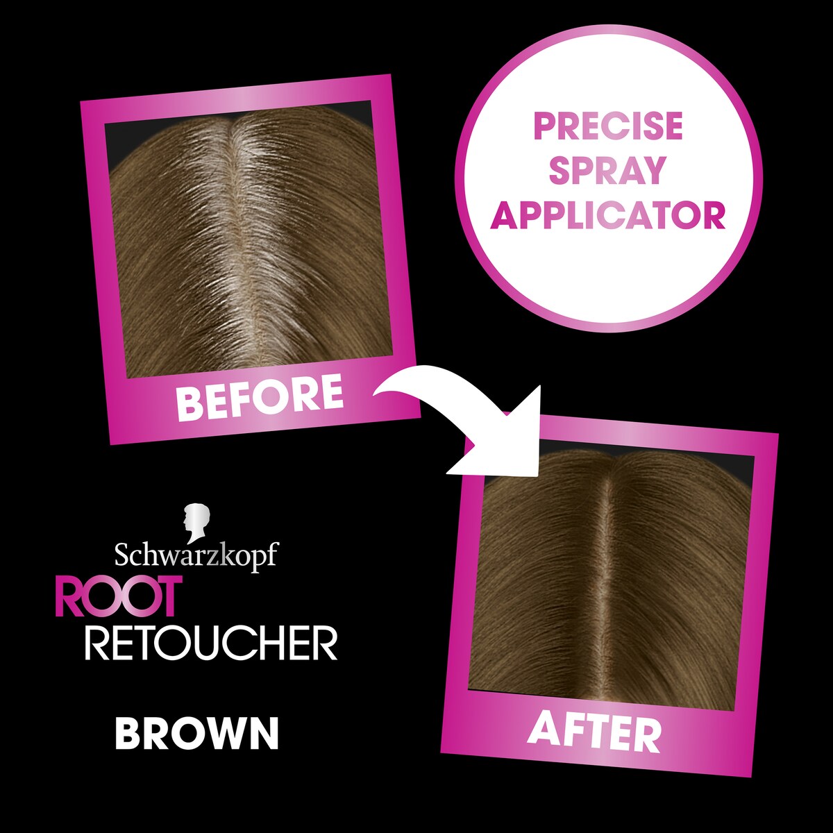 Schwarzkopf Brown Root Retoucher Hair Colour Grey Cover 70g