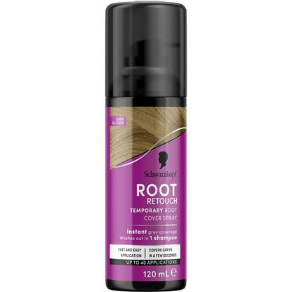 Schwarzkopf Dark Blonde Root Retoucher Hair Colour Grey Cover 120ml