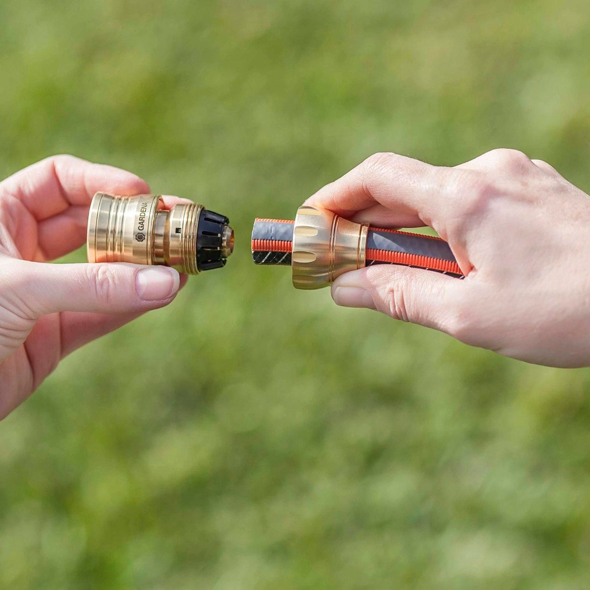 Gardena 13mm Brass Hose Connector - Solid Brass - Leak-Free - Durable