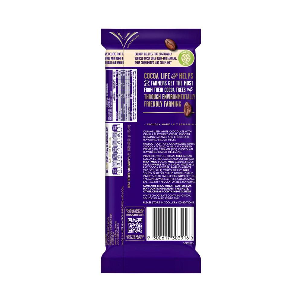 Cadbury Caramilk Slices Caramel Chocolate Block - 167g