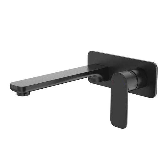 Caroma Luna Wall Basin Mixer - 180 x 122 x 230mm - Satin Black