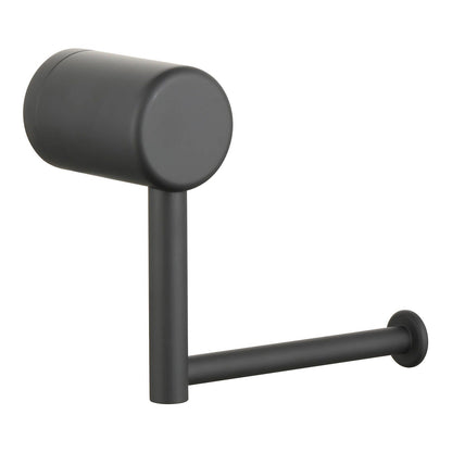 Evekare Black Matte Toilet Roll Holder - 159 x 81 x 140mm