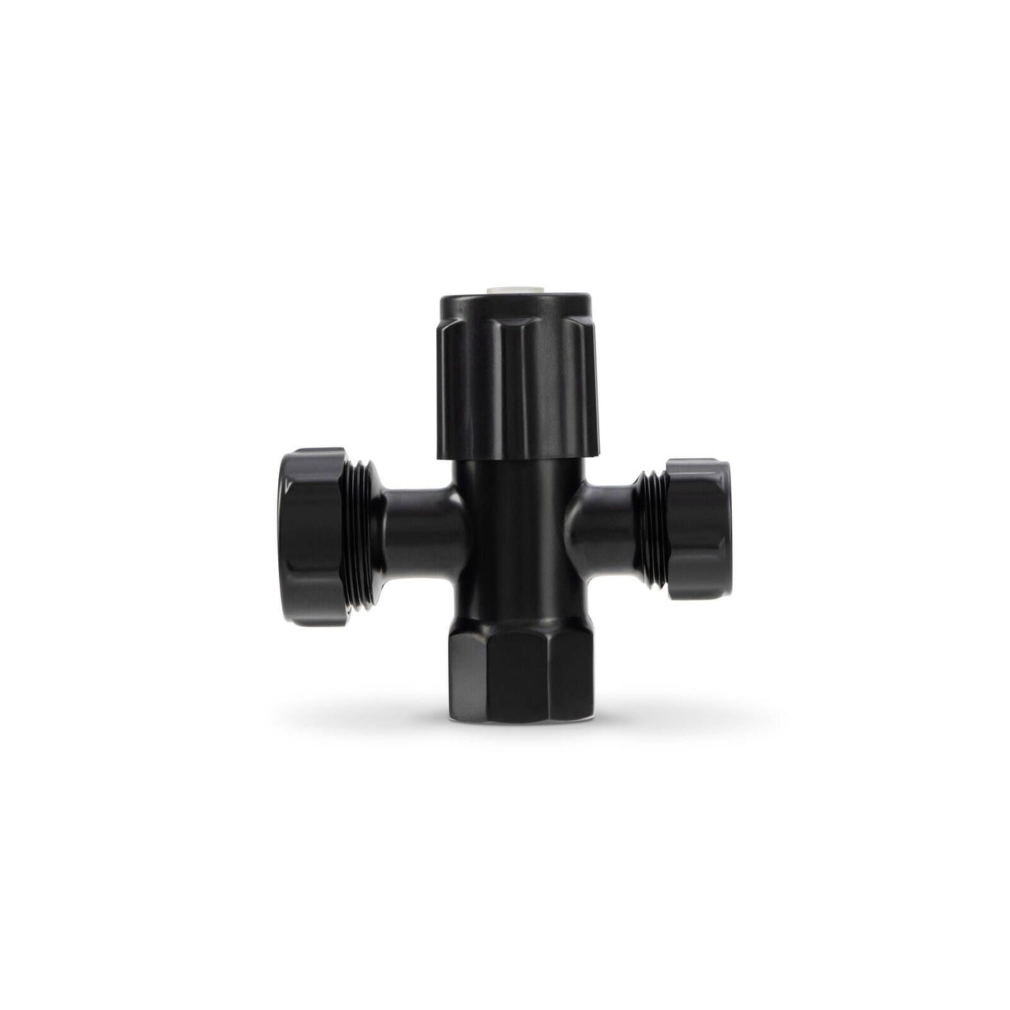 Brasshards 2 Way Under Sink Valve - 20mm x 15mm - Matt Black