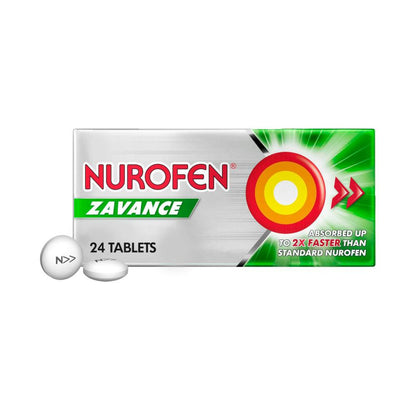 Nurofen Zavance Tablets Pain Relief 256mg Ibuprofen - 24 pack