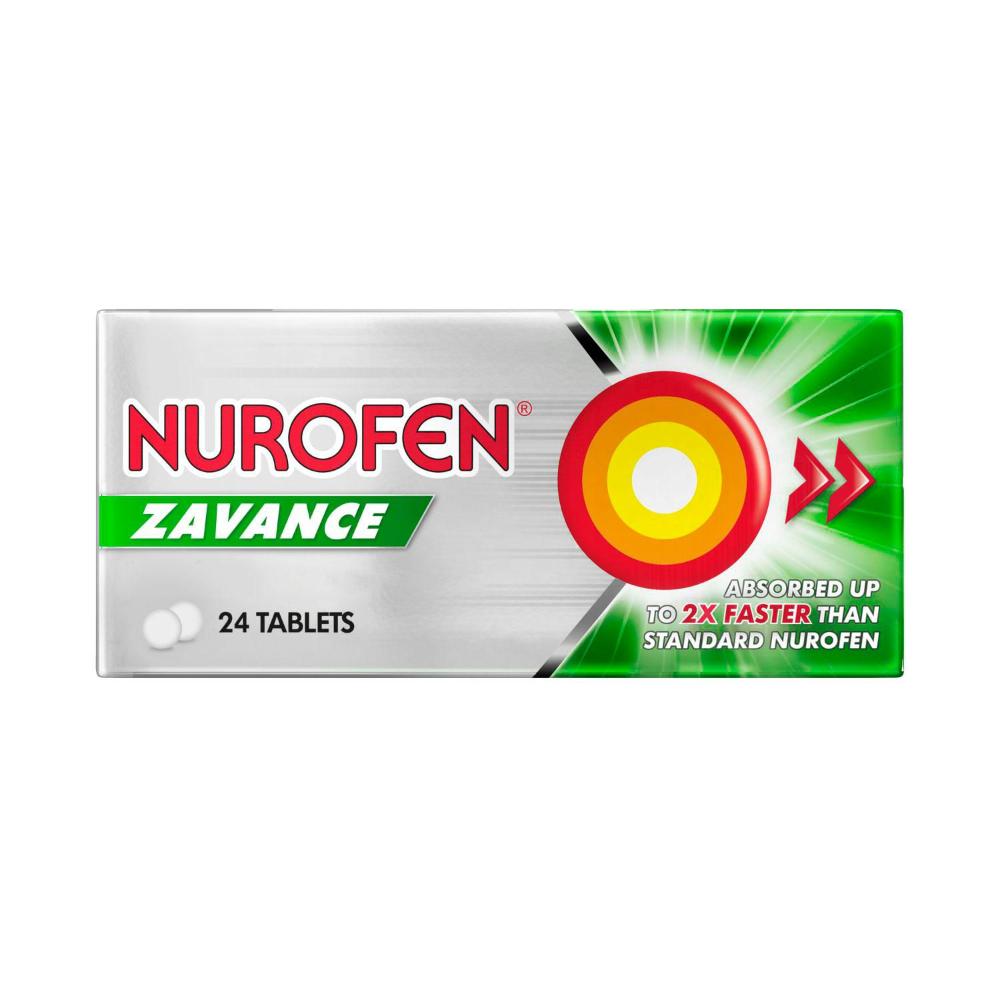 Nurofen Zavance Tablets Pain Relief 256mg Ibuprofen - 24 pack