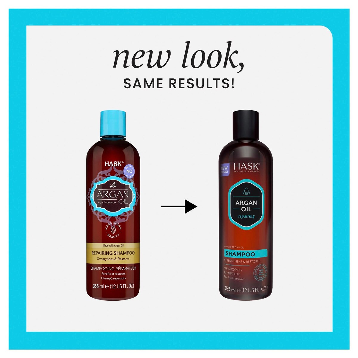Hask Argan Oil Repairing Shampoo 355mL