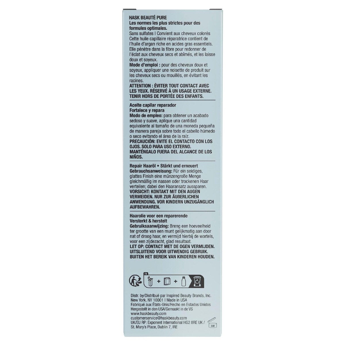Hask Argan Oil Repair Hair Oil 59ml