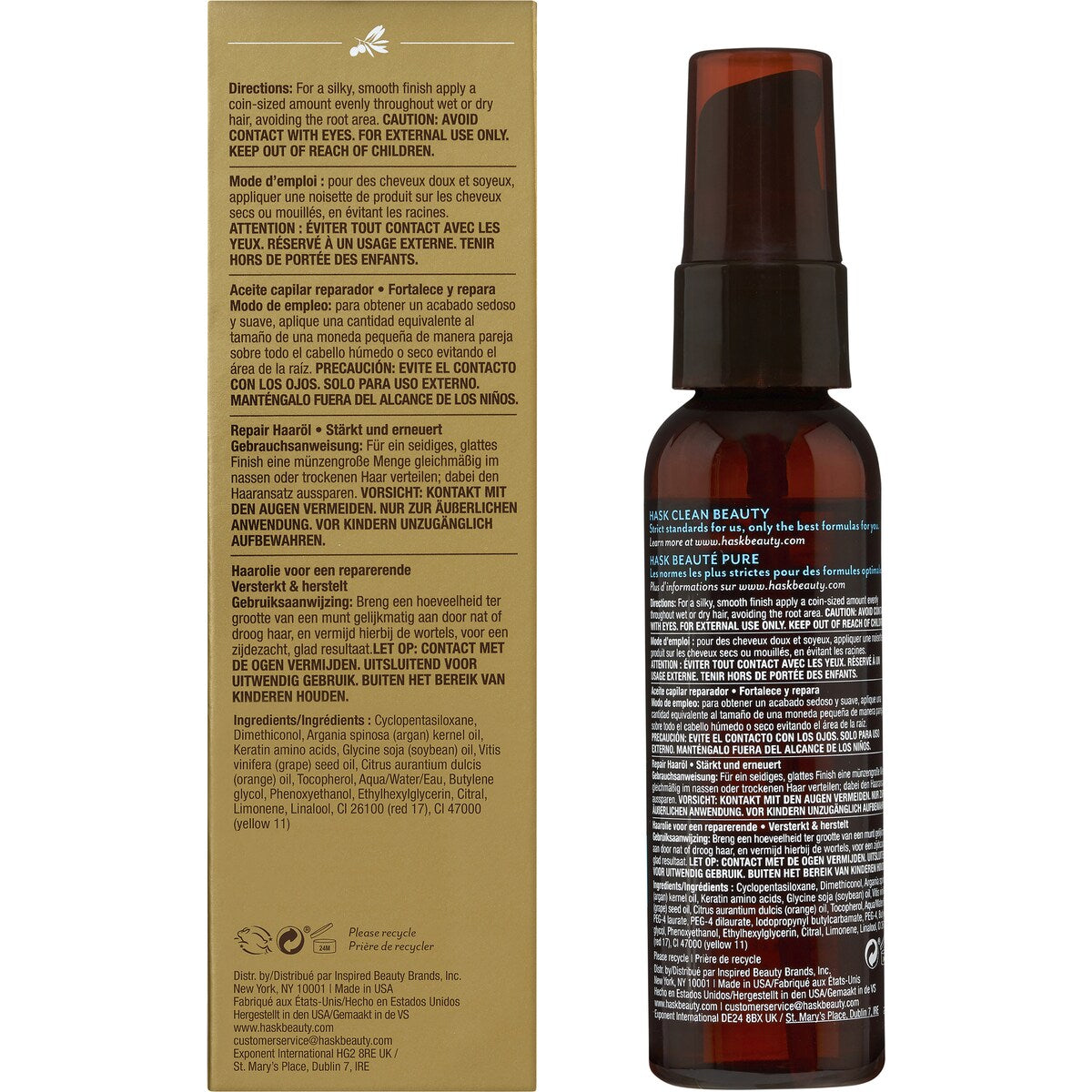 Hask Argan Oil Repair Hair Oil 59ml