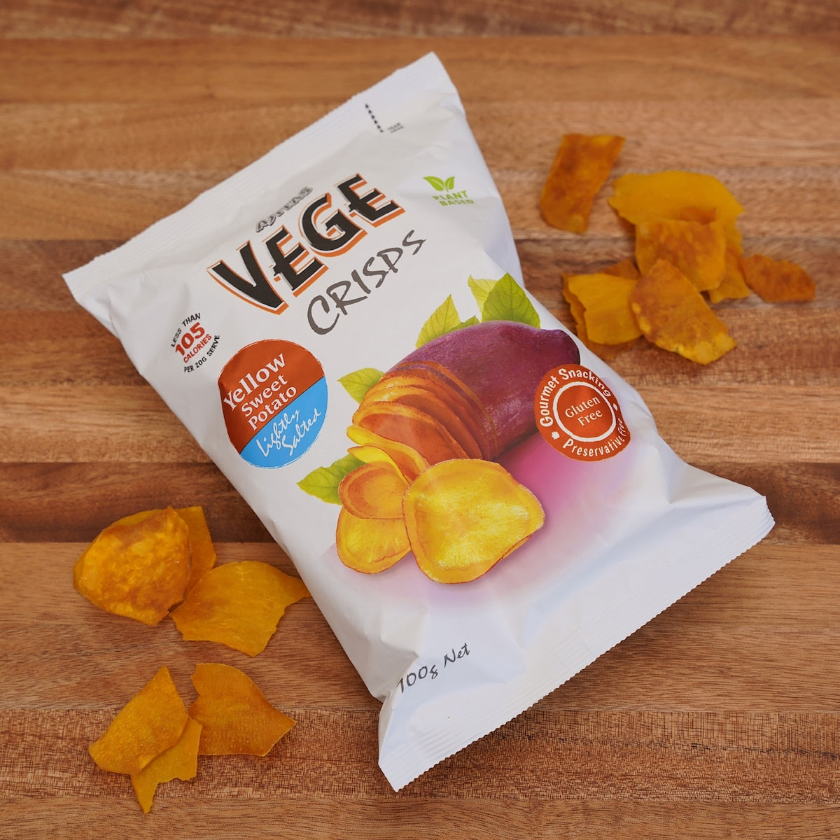 Vege Chips Yellow Sweet Potato Deli Crisps 100g
