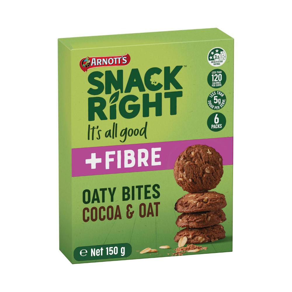 Arnott's Snackright Oaty Bites Cocoa - 150g