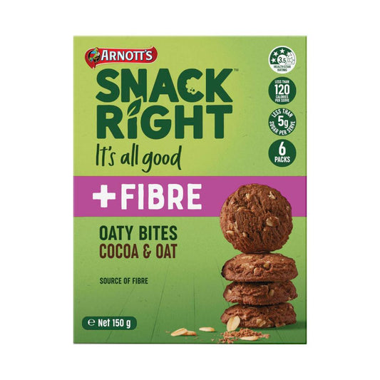 Arnott's Snackright Oaty Bites Cocoa - 150g