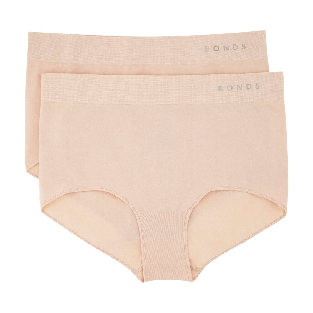 Bonds Womens Seamless Full Brief Size 14 - 2 Pack