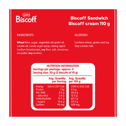 Lotus Biscoff Sandwich Biscuits Biscoff - 110g