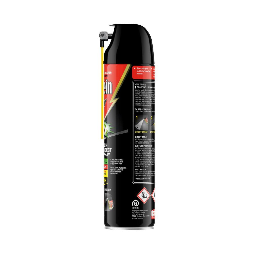 Mortein Powergard Crawling Insect Killer Easy Reach With Germ Kill - 320g