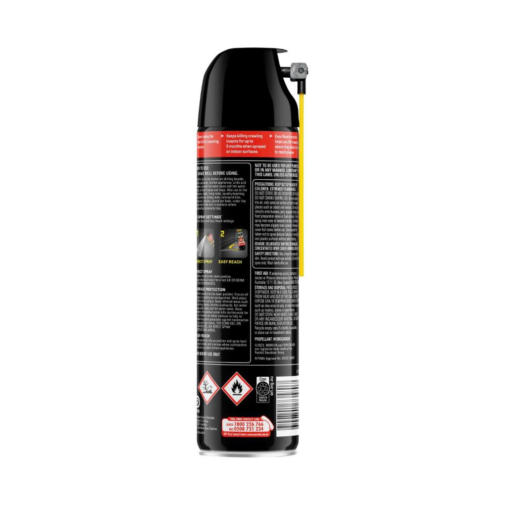 Mortein Powergard Crawling Insect Killer Easy Reach With Germ Kill - 320g