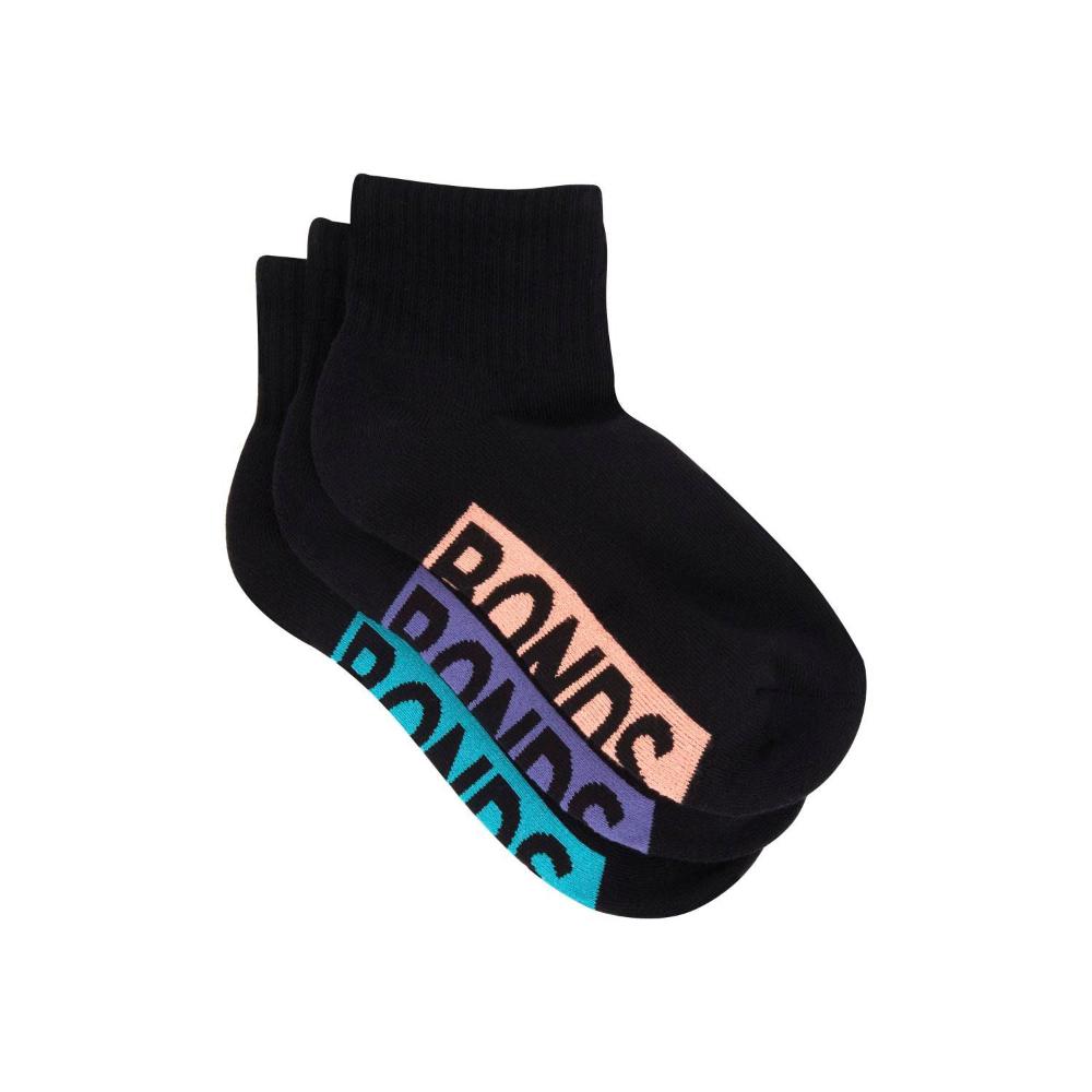 Bonds Womens Socks Quarter Logo Size 8 - 3 Pack