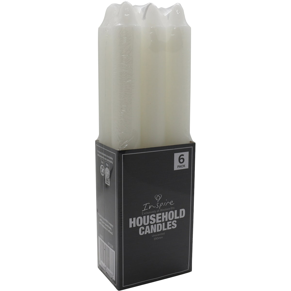 Essentials Candle Submarine Plain 6 Pack