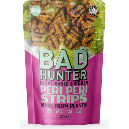 Bad Hunter Plant Based Chicken Peri Peri Strips 230g