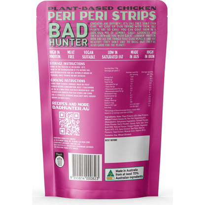 Bad Hunter Plant Based Chicken Peri Peri Strips 230g