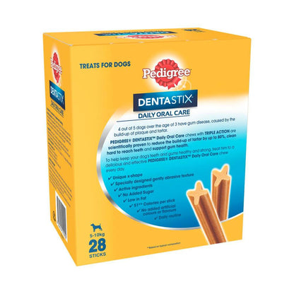 Pedigree Dentastix Small Dog Treats Daily Oral Care Dental Chews - 28 Pack