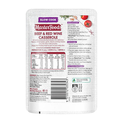 MasterFoods Slow Cooker Beef & Red Wine Casserole Recipe Base - 175g