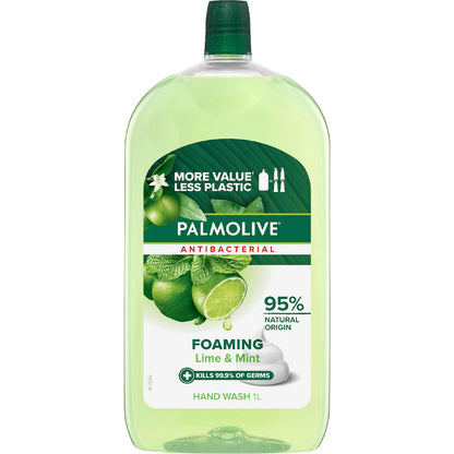 Palmolive Antibacterial Foaming Hand Wash Lime & Mint Refill 1l
