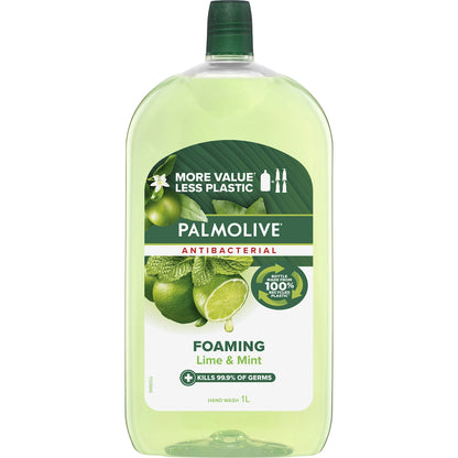 Palmolive Antibacterial Foaming Hand Wash Lime & Mint Refill 1l