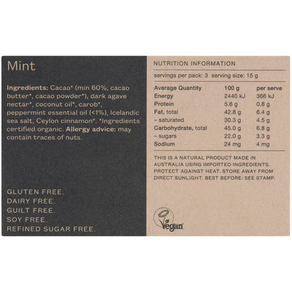 Pana Organic Mint Chocolate 45g