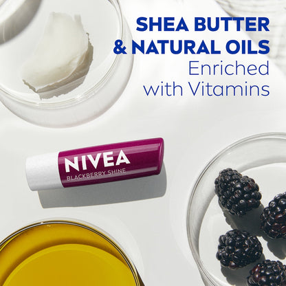 Nivea Black Berry Shine Lip Balm 4.8g