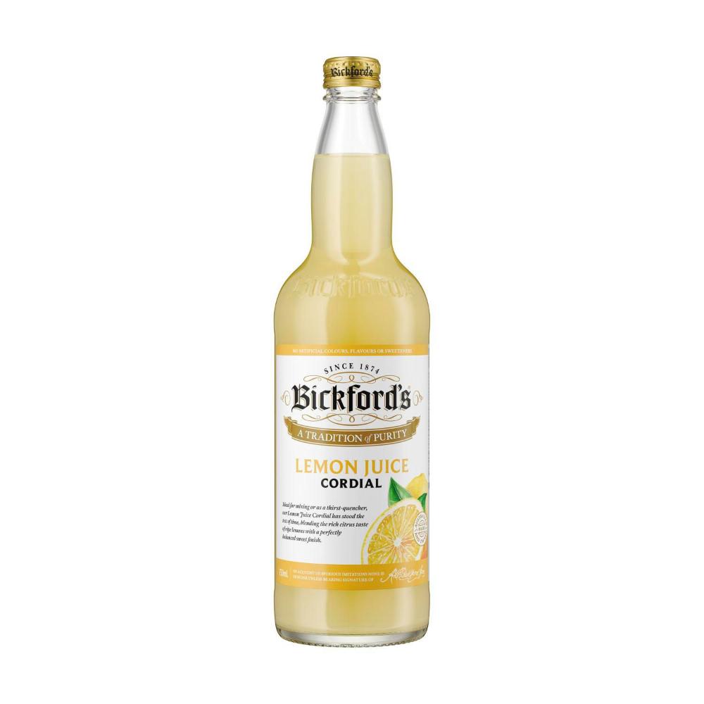 Bickford's Lemon Cordial - 750ml