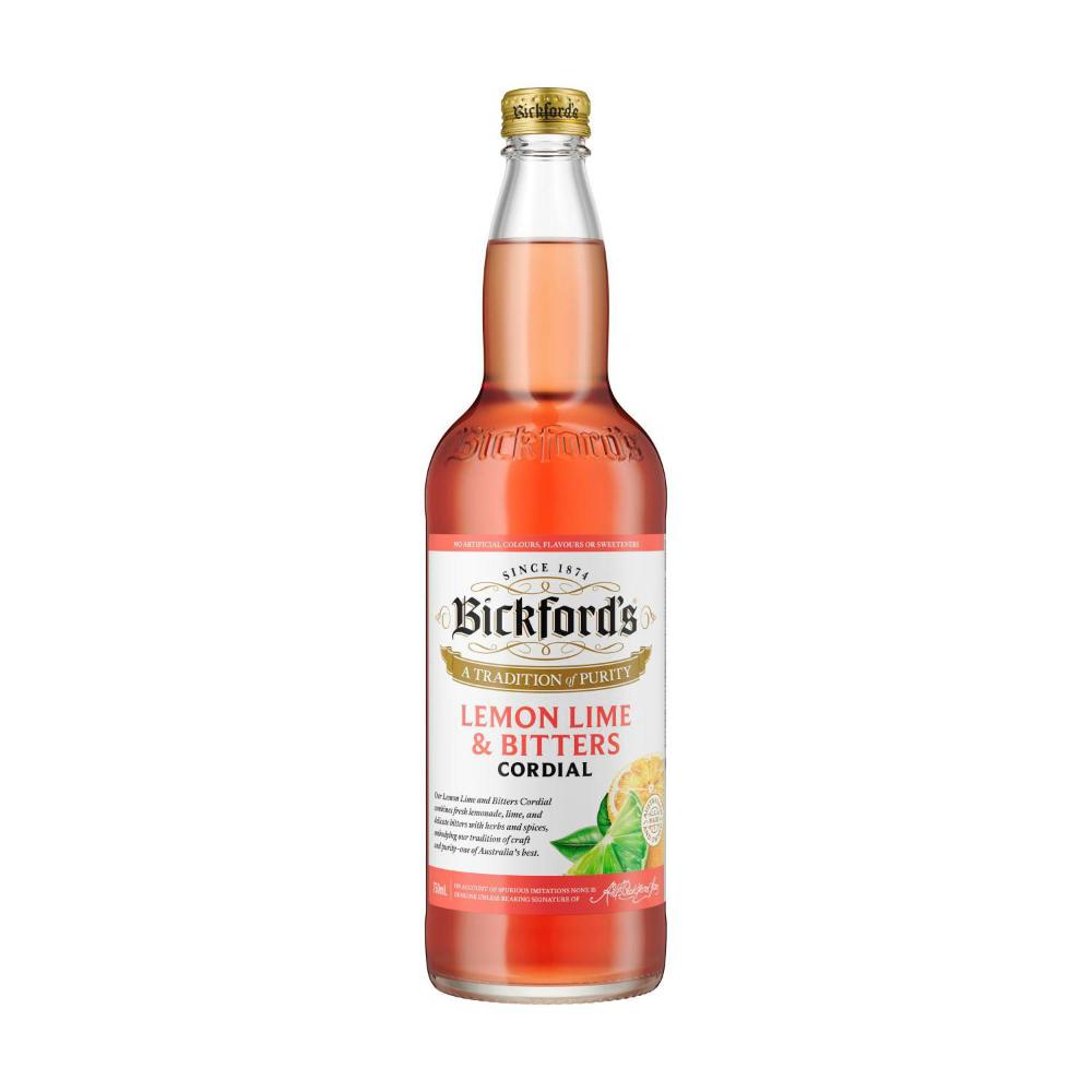 Bickford's Lemon Lime & Bitters Cordial - 750mL