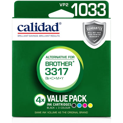 Calidad Brother Lc3317 Bcmy Ink Cartridge 4 Pack