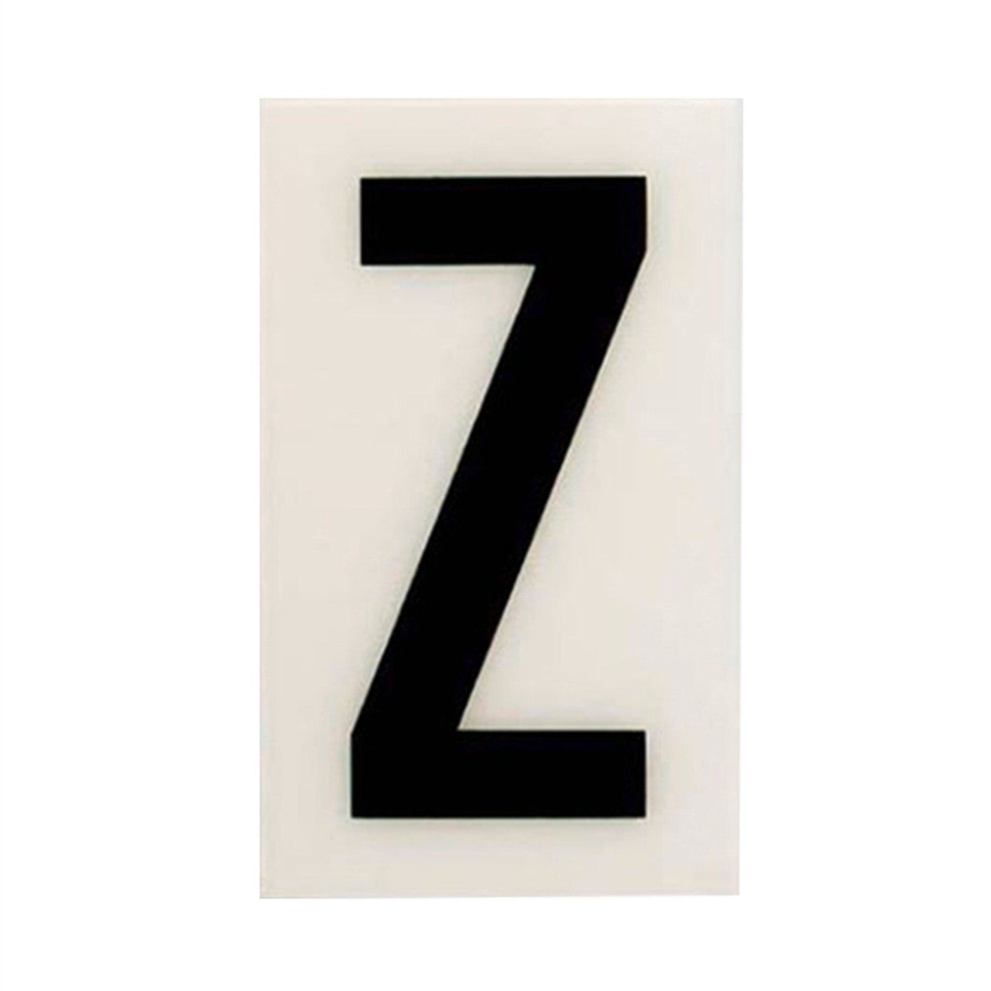 Sandleford Self Adhesive House Letter Z - 85mm - White