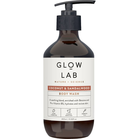Glow Lab Coconut & Sandalwood Body Wash 400ml