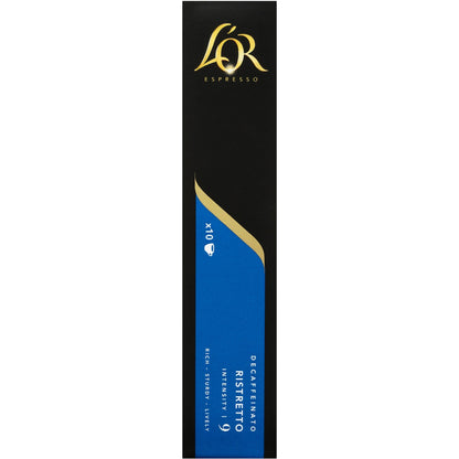 Lor Decaf Ristretto Coffee Pods Nespresso Compatible 10 Pack