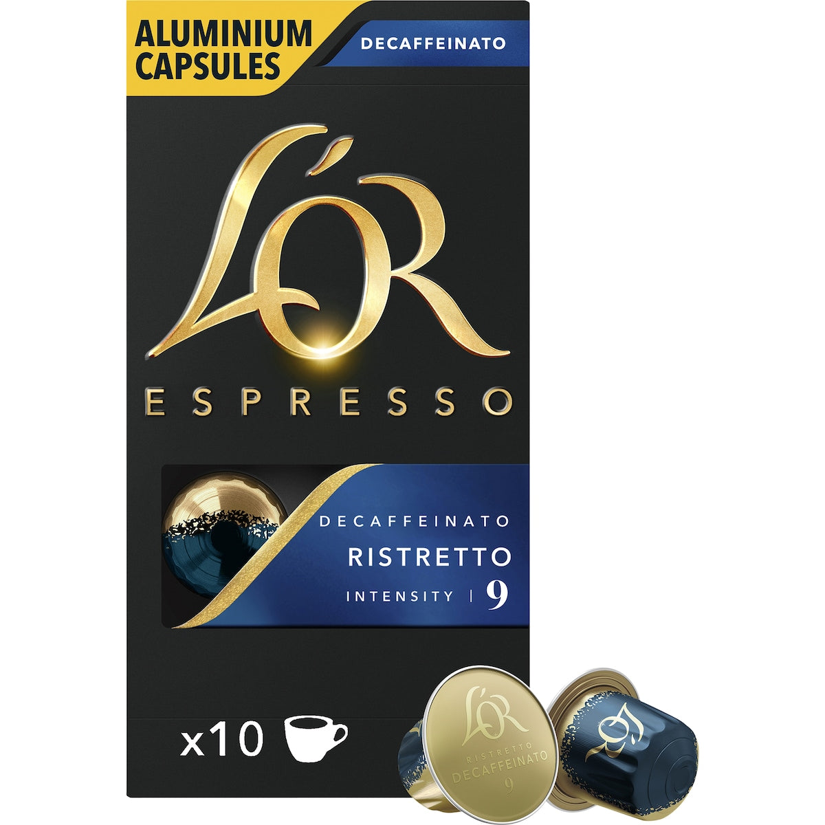 Lor Decaf Ristretto Coffee Pods Nespresso Compatible 10 Pack