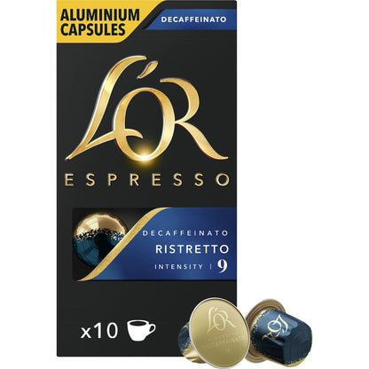 Lor Decaf Ristretto Coffee Pods Nespresso Compatible 10 Pack