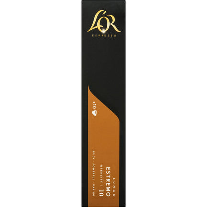 Lor Espresso Lungo Estremo Coffee Pods Nespresso Compatible 10 Pack