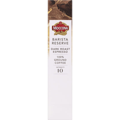 Moccona Barista Reserve Coffee Pods Intensity 10 Dark Espresso 10 Pack
